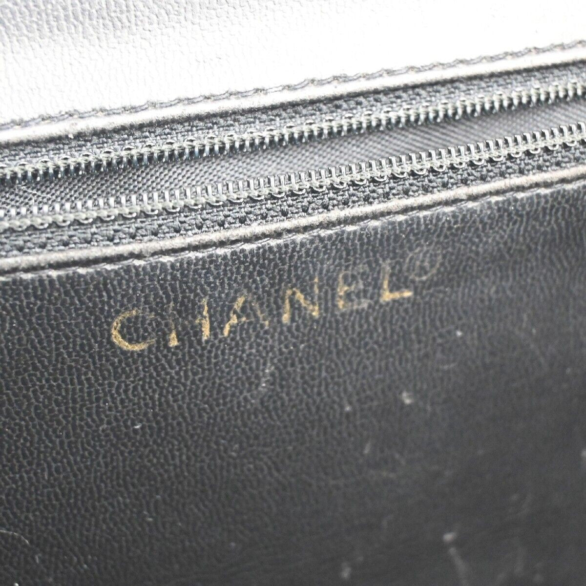 CHANEL CC Logo 2Way Vanity Shoulder Hand Bag Grained Calfskin Leather 620RJ692