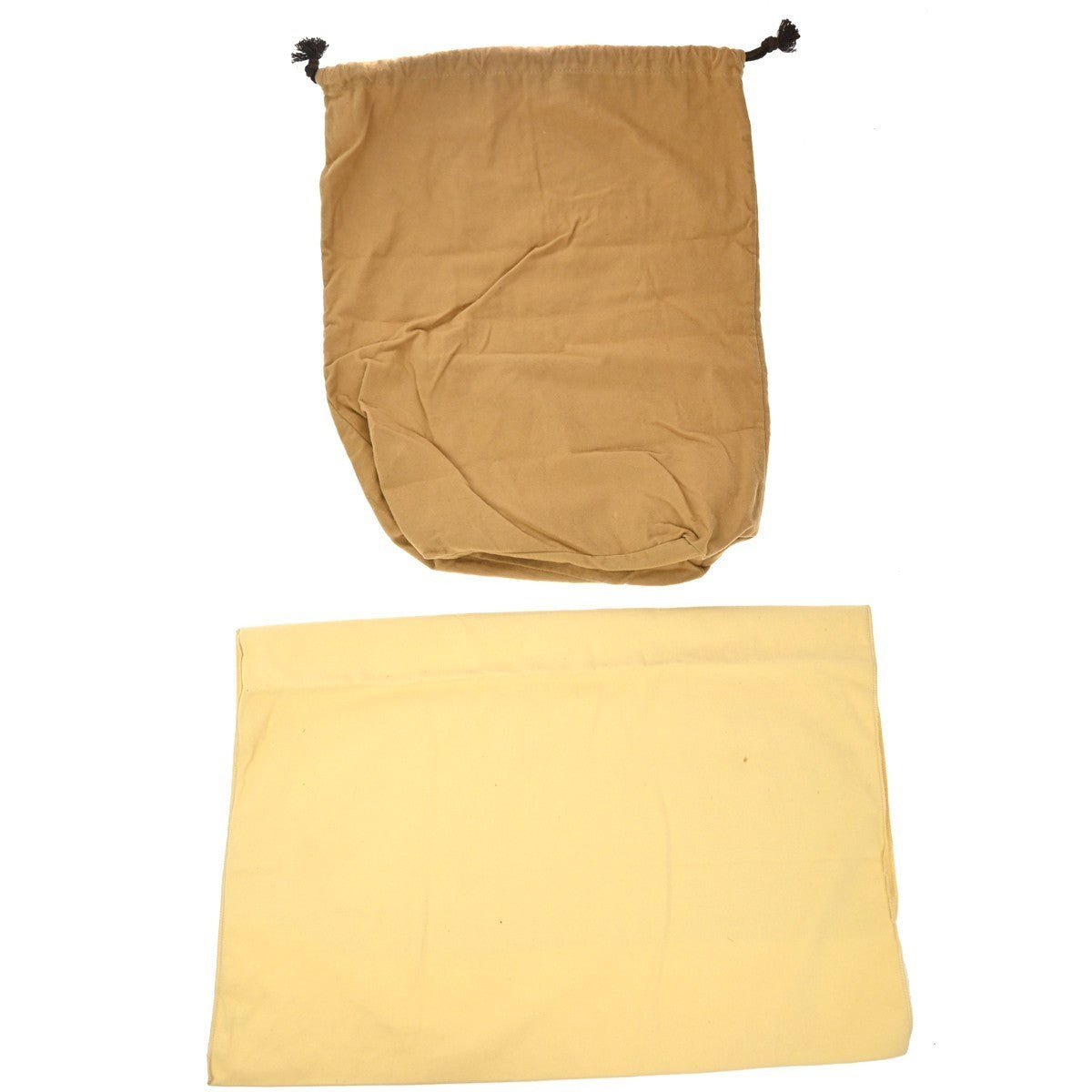 LOUIS VUITTON Logo 10 Set Dust Bag Drawstring Canvas Cotton Beige Brown 09KP261