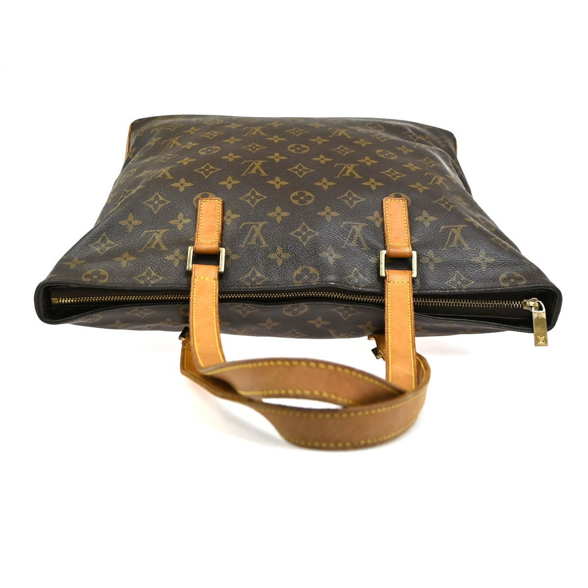 LOUIS VUITTON Cabas Mezzo Shoulder Bag Monogram Leather Brown M51151 88SA003