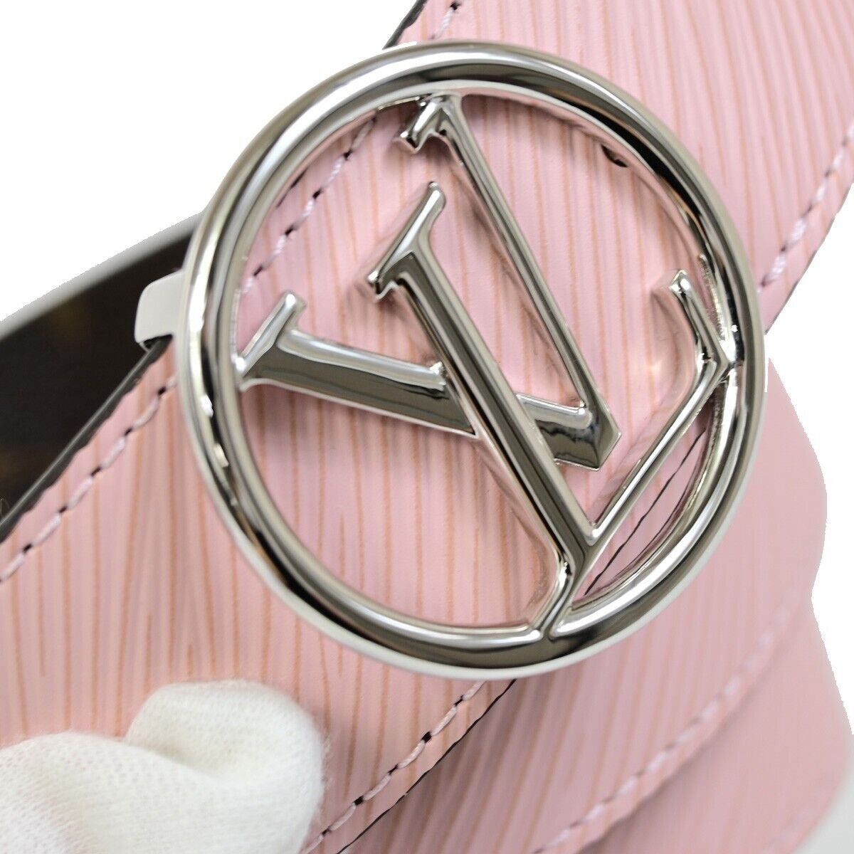LOUIS VUITTON Ceinture LV Circle Belt 80/32 Monogram Epi Pink BN M0118 31FA983