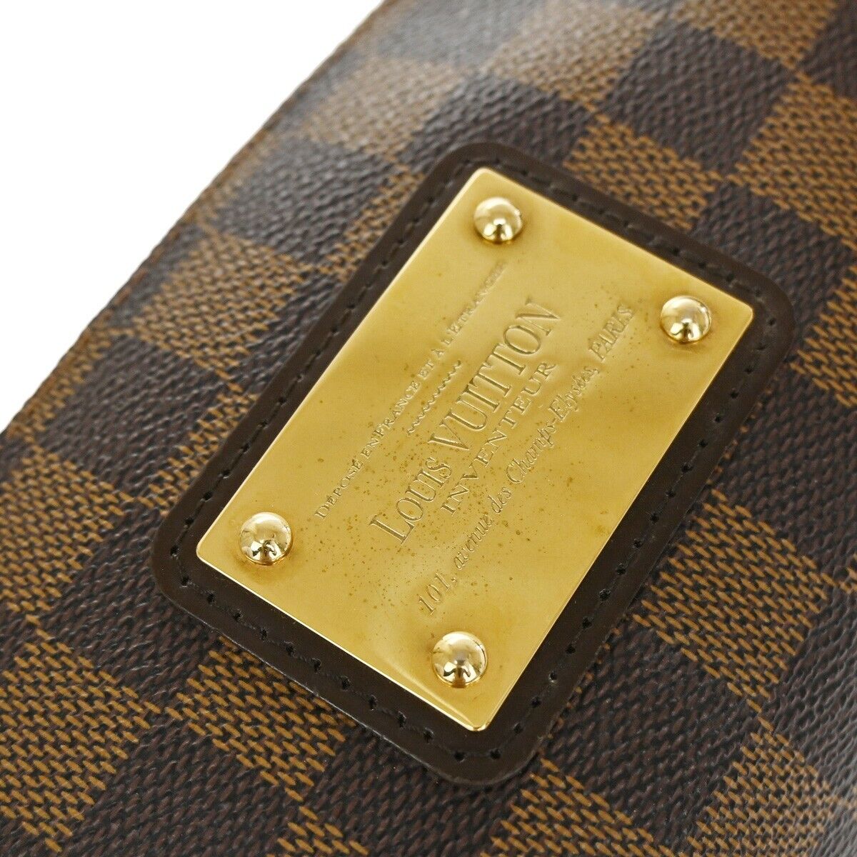 LOUIS VUITTON Damier Eva 2Way Hand Shoulder Bag Brown France N55213 627RF073