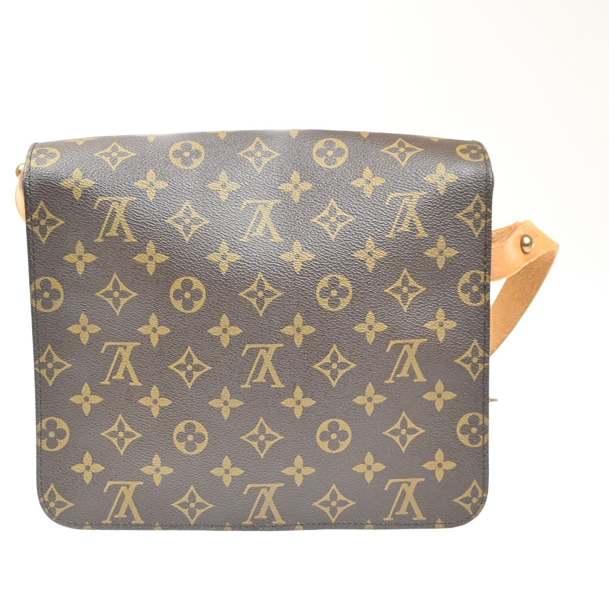 LOUIS VUITTON Cartouchiere GM Shoulder Bag Monogram Leather Brown M51252 88KC813