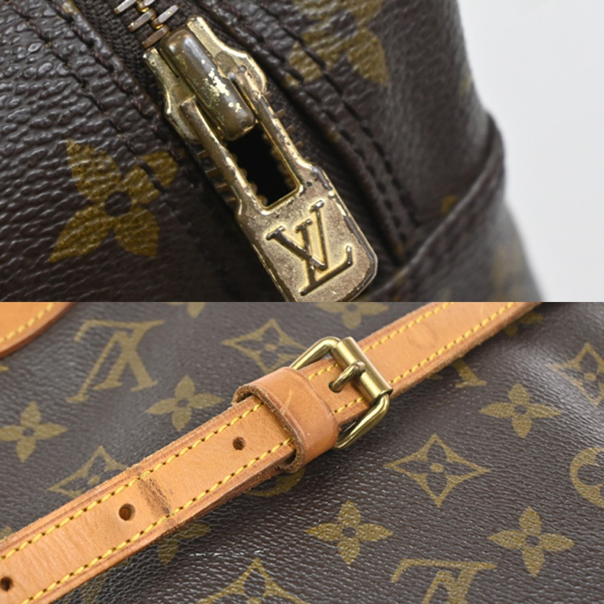LOUIS VUITTON Trocadero 27 Shoulder Bag Monogram Leather Brown M51274 34KD218