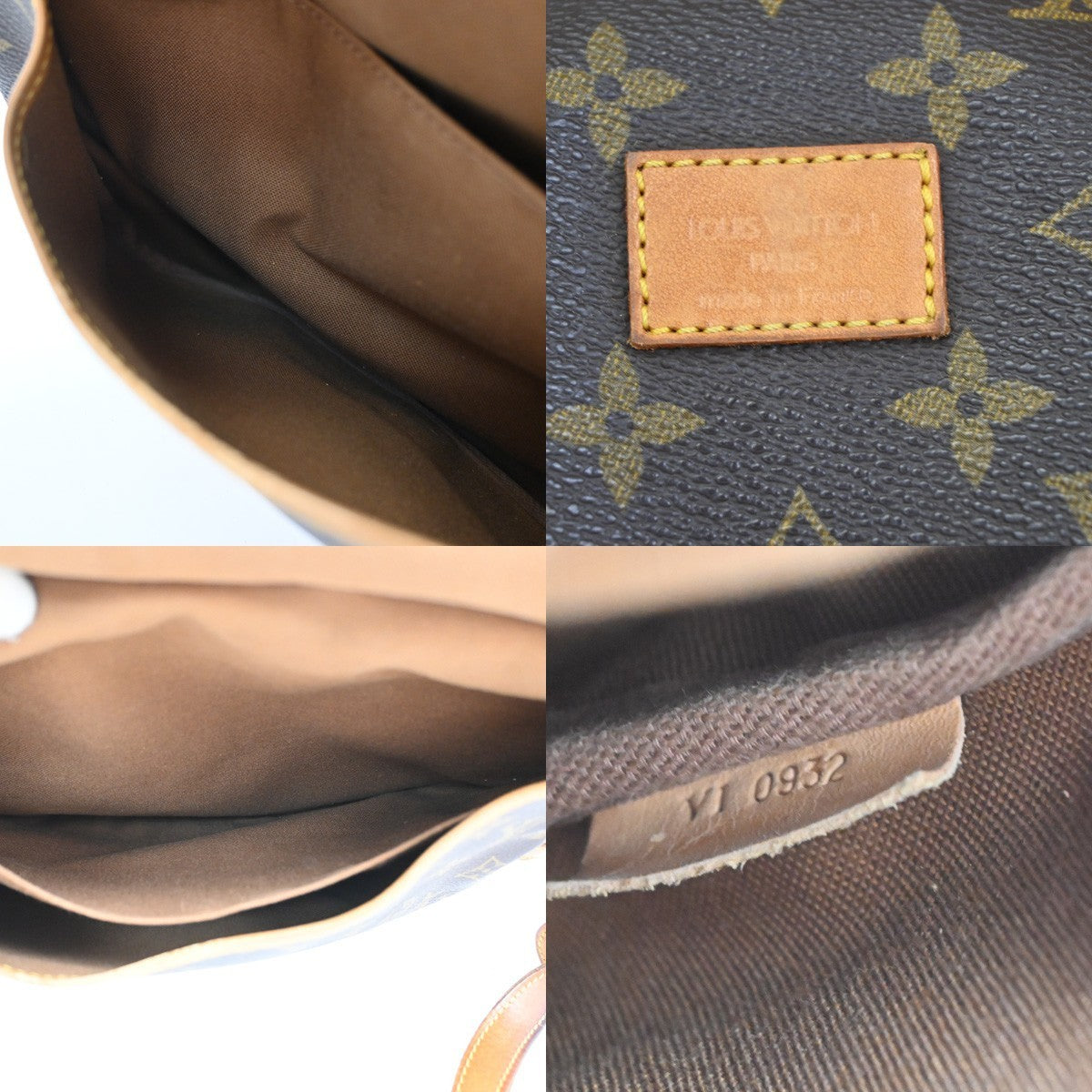 LOUIS VUITTON Logo Saumur 30 Shoulder Bag Monogram Leather BN M42256 30CA903