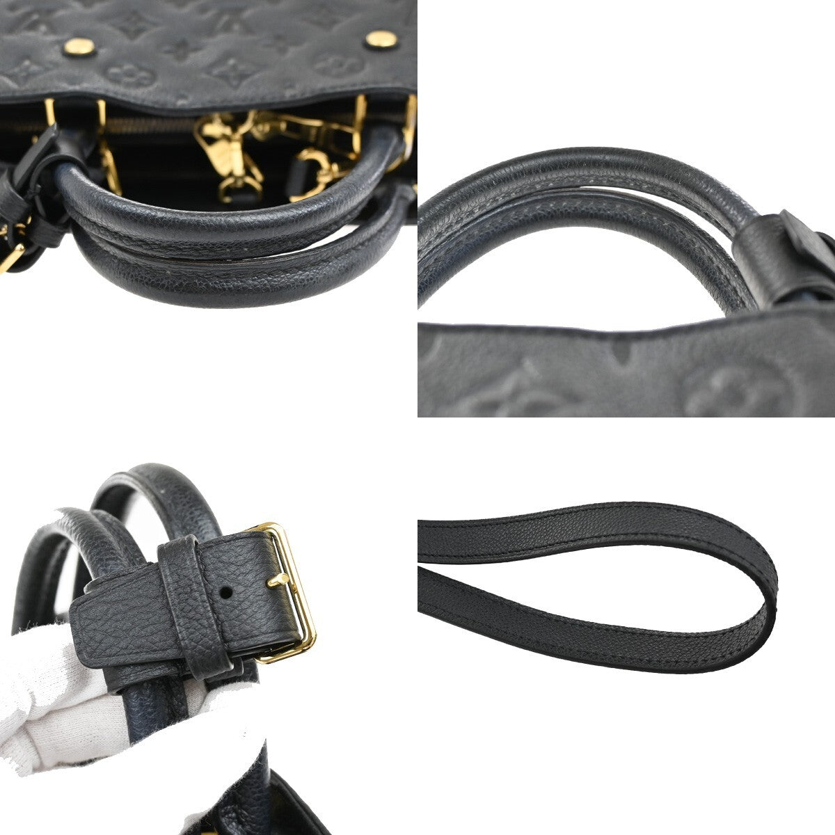 LOUIS VUITTON Montaigne BB 2Way Hand Bag Monogram Empreinte BK M41053 620RF292