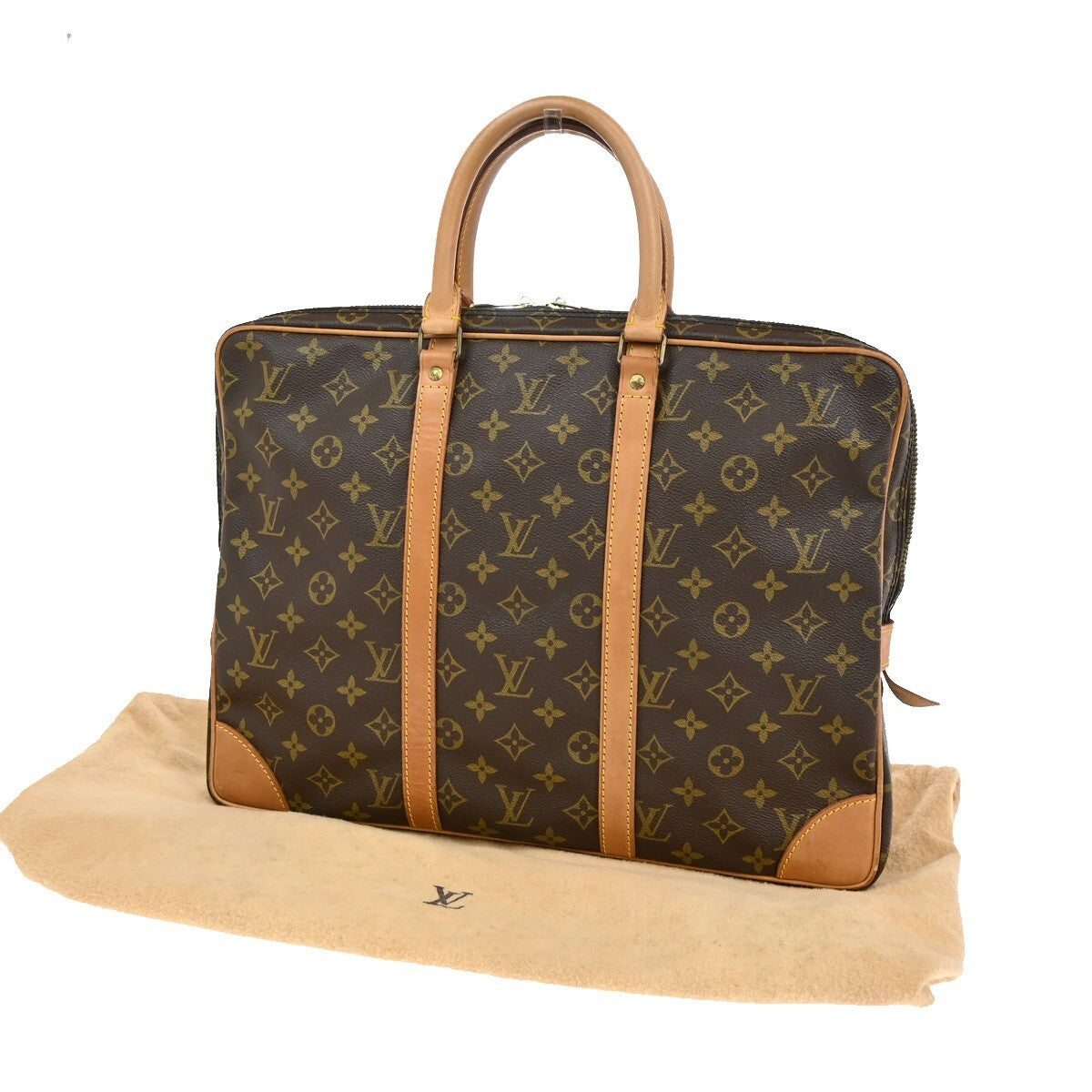 LOUIS VUITTON Porte Documents Voyage Briefcase Hand Bag Monogram M53361 33EE175