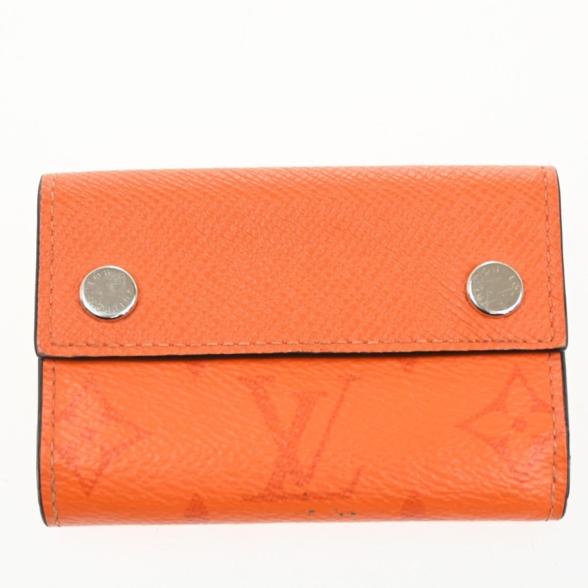 LOUIS VUITTON Wallet Compact Monogram Taiga Rama Leather Orange M69245 31CA642