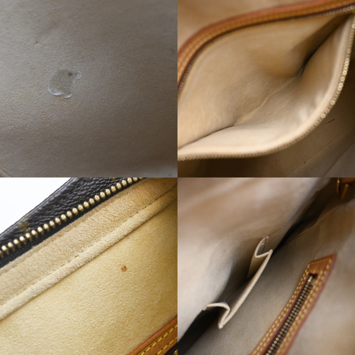 LOUIS VUITTON Logo Looping GM Shoulder Bag Monogram Leather Brown M51145 96KP403