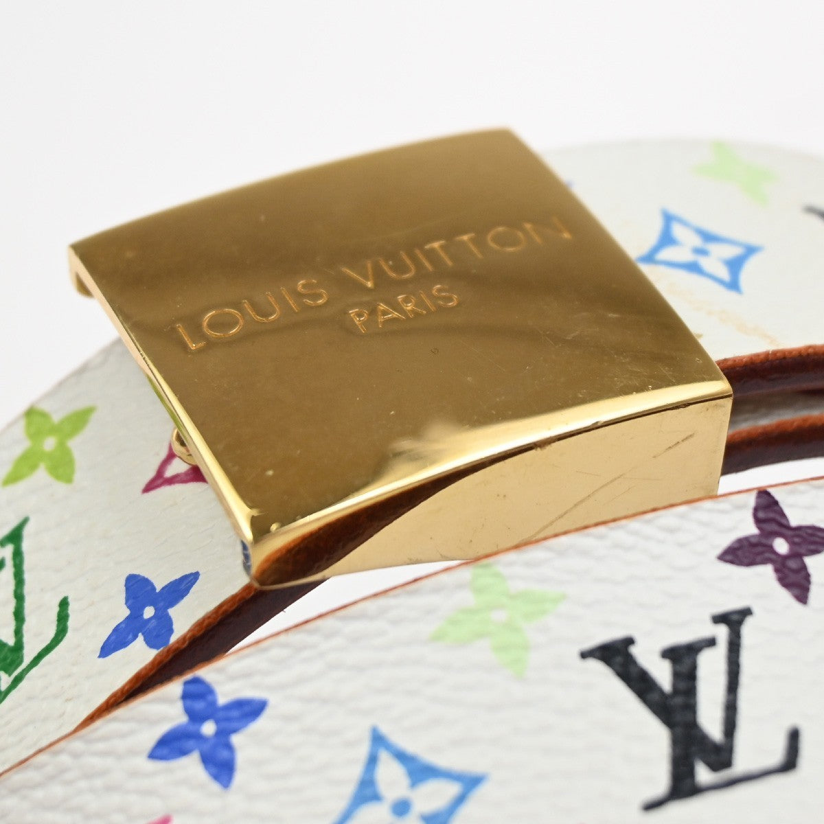 LOUIS VUITTON Ceinture Carre Belt 90/36 Monogram Multi Leather  M9270U 84AA203