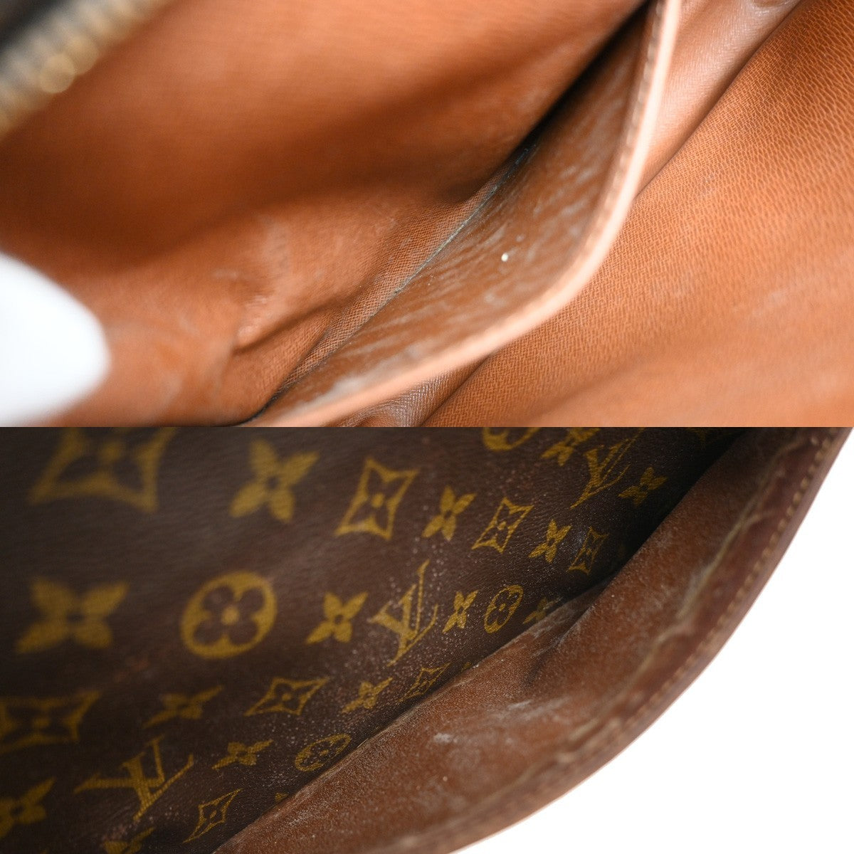 LOUIS VUITTON Compiegne 28 Clutch Hand Bag Monogram Leather Brown M51845 61YJ147