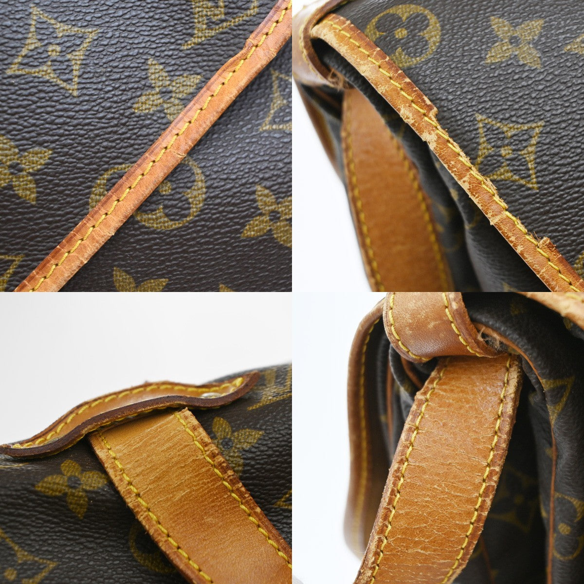 LOUIS VUITTON Saumur 35 Shoulder Bag Monogram Leather BN France M42254 87EG370