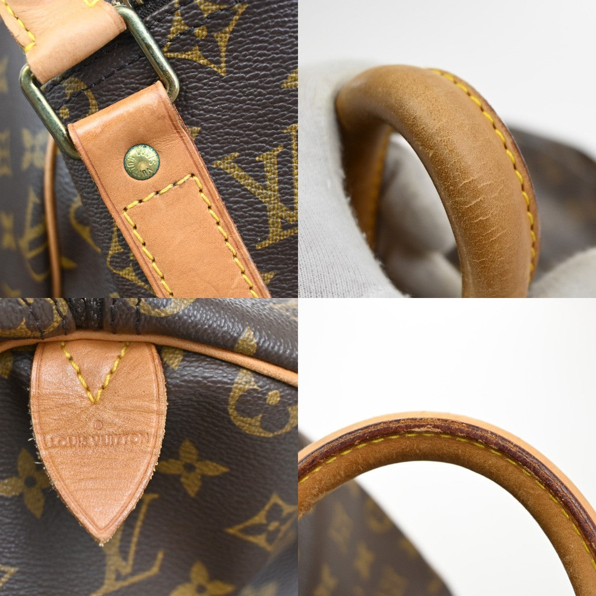 LOUIS VUITTON Keepall 50 Travel Hand Bag Monogram Leather Brown M41426 97DA258