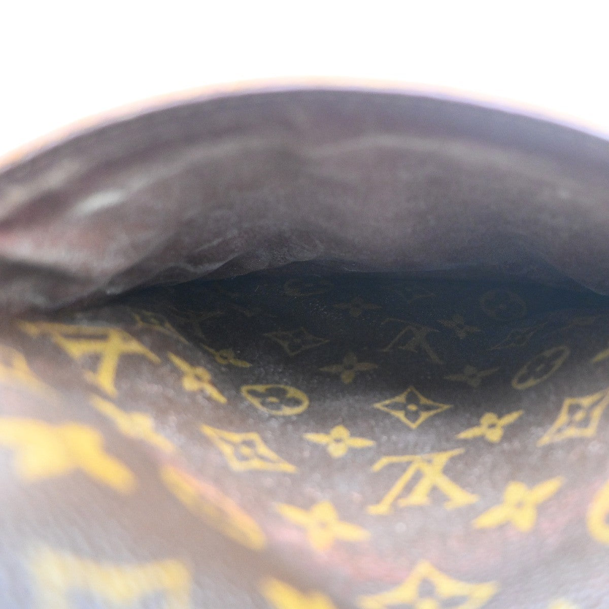 LOUIS VUITTON Logo Danube MM Shoulder Bag Monogram Leather Brown M45264 86SA147