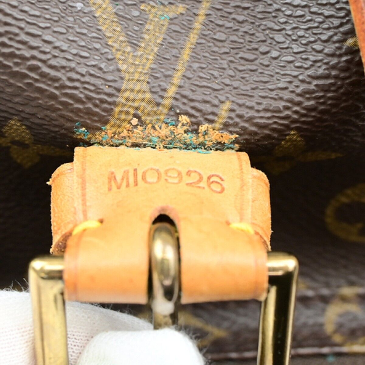 LOUIS VUITTON Montsouris GM Backpack Bag Monogram Leather Brown M51135 18ED898