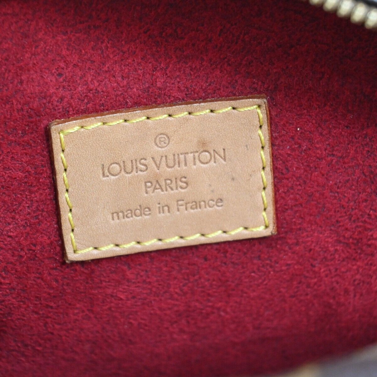 LOUIS VUITTON LV Excentri Cite Hand Bag Monogram Leather Brown M51161 72EA840