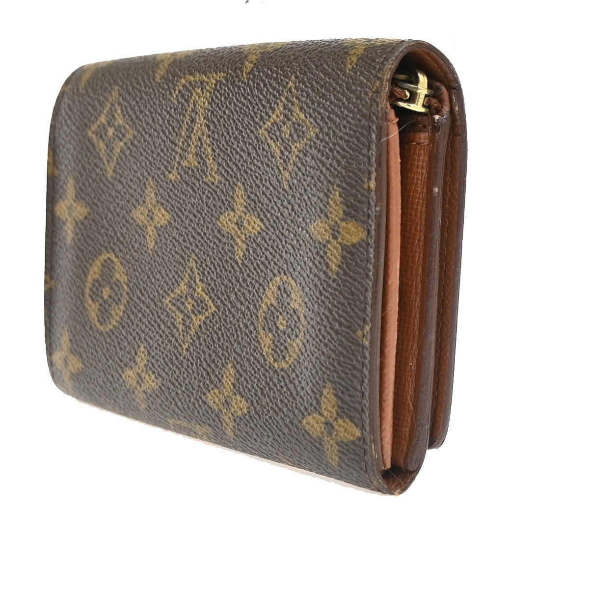 LOUIS VUITTON Porte Monnaie Billets Tresor Wallet Monogram Brown M61730 01KC302