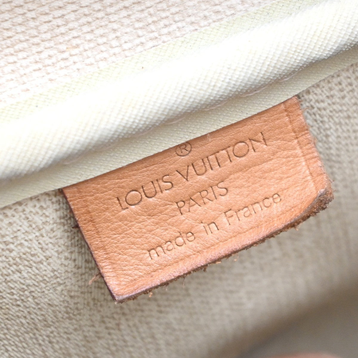 LOUIS VUITTON LV Logo Deauville Hand Bag Monogram Leather Brown M47270 86EG160