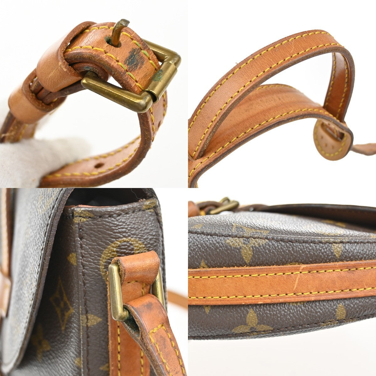 LOUIS VUITTON Chantilly PM Shoulder Bag Monogram Leather Brown M51234 80KB465