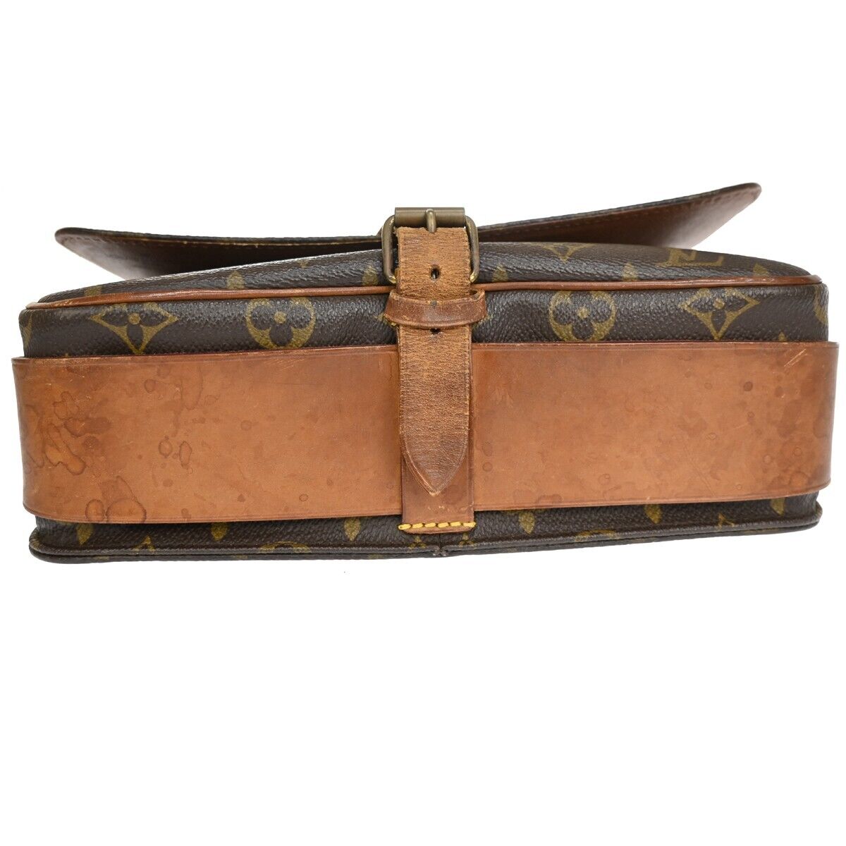 LOUIS VUITTON Cartouchiere GM Shoulder Bag Monogram Leather Brown M51252 36EA174