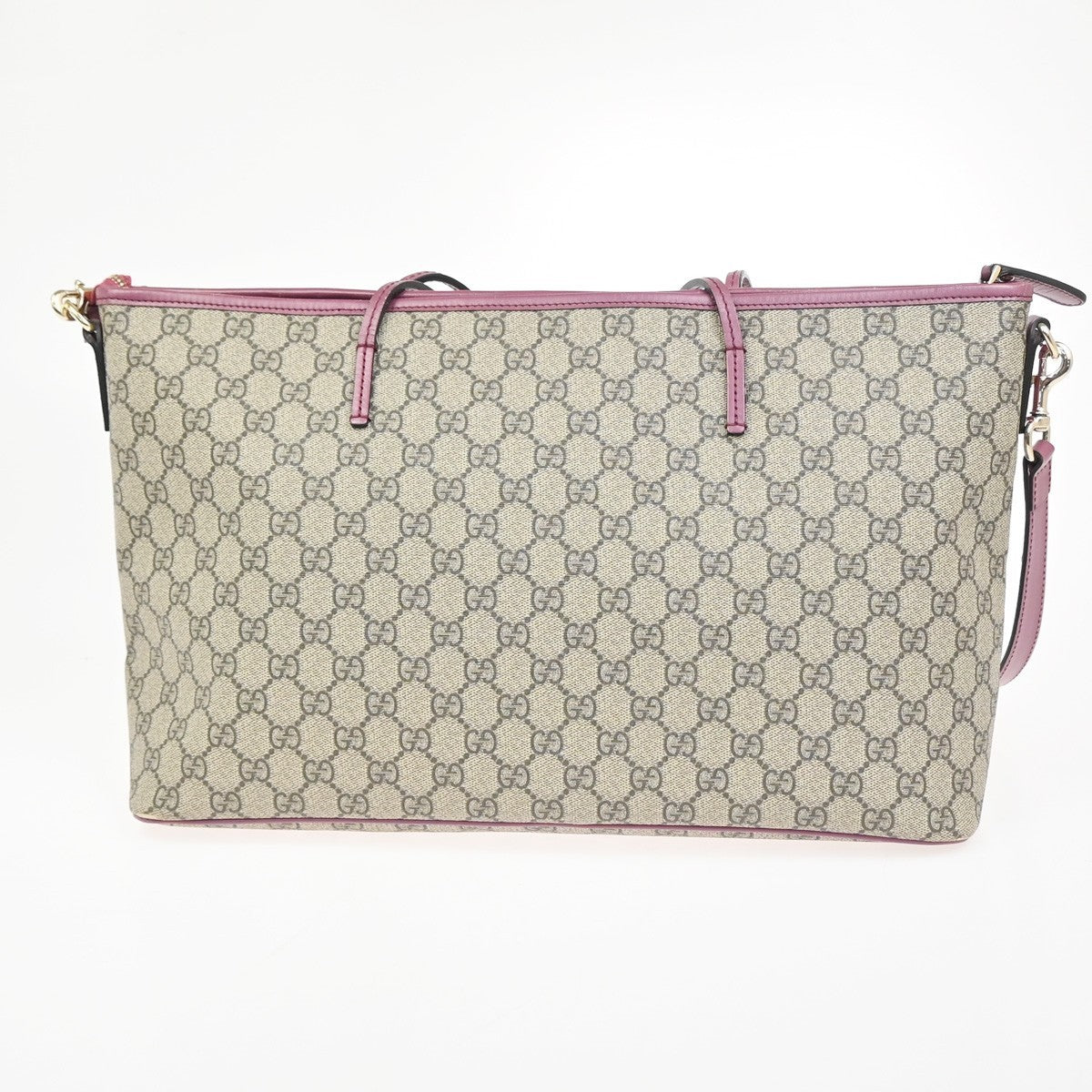 GUCCI Logo GG Pattern 2Way Shoulder Tote Bag Supreme Leather BN PK GHW 76KD024