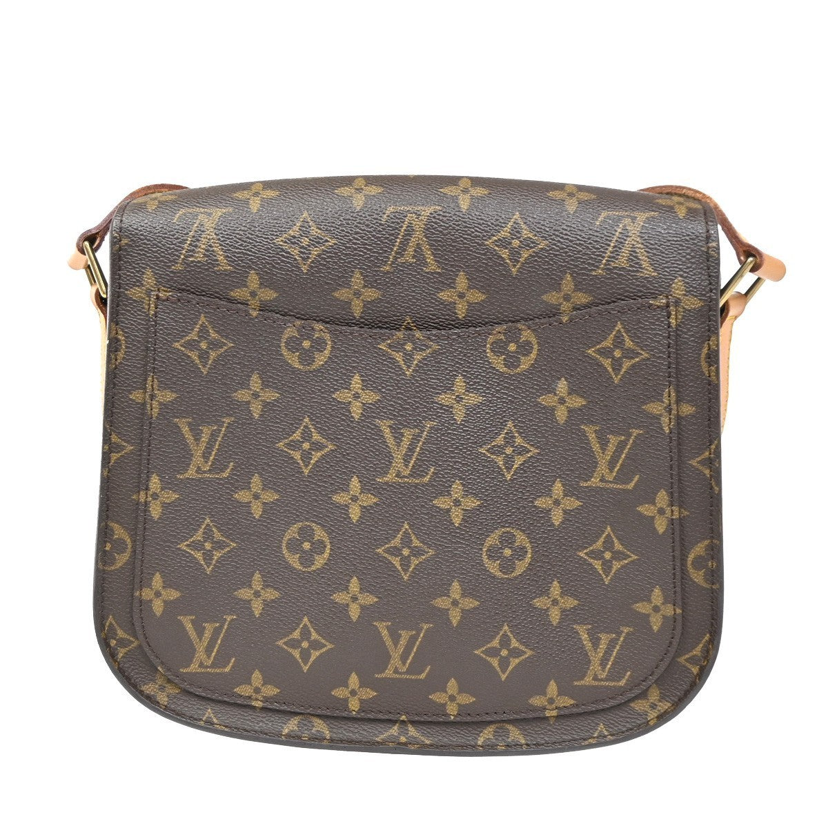 LOUIS VUITTON Saint Cloud GM Shoulder Bag Monogram Leather Brown M51242 76CA606