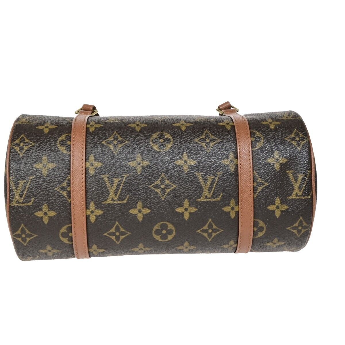 LOUIS VUITTON Logo PAPILLON 30 Hand Bag Monogram Leather Brown M51365 16SH956