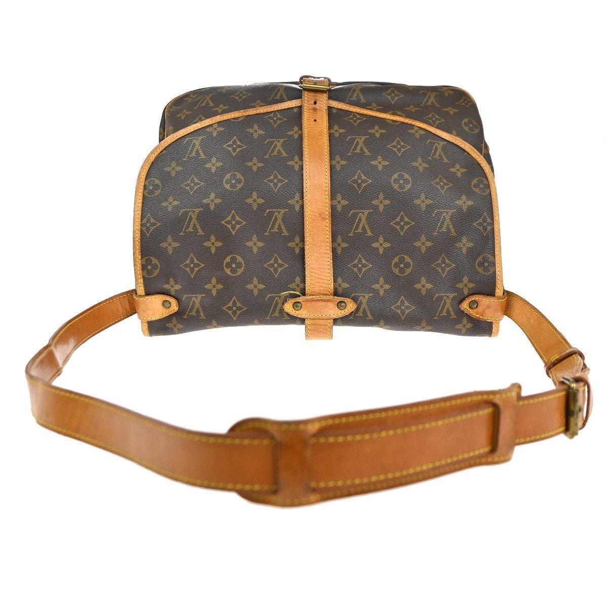 LOUIS VUITTON Saumur 35 Shoulder Bag Monogram Leather BN France M42254 70MA255