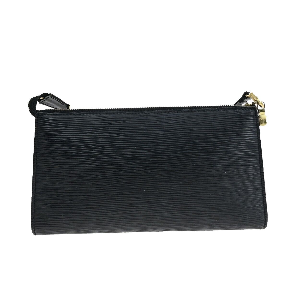 LOUIS VUITTON LV Pochette Accessoires Hand Bag Epi Leather Black M52942 31EB817
