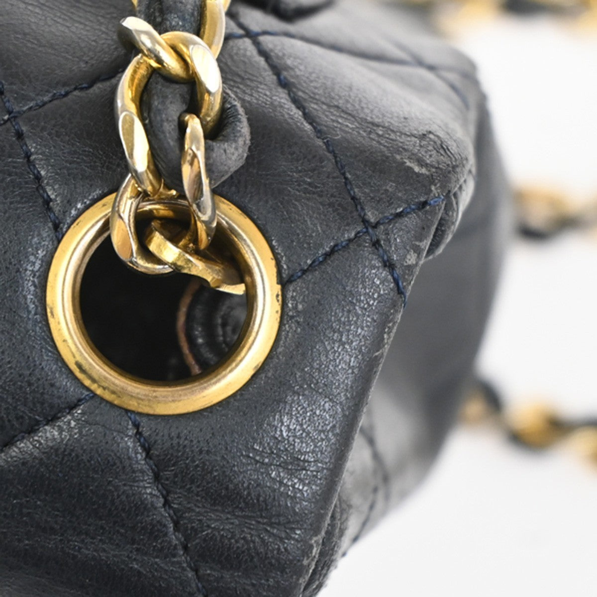 CHANEL CC Mini Matelasse Chain Shoulder Bag Leather Black GHW France 310RL917