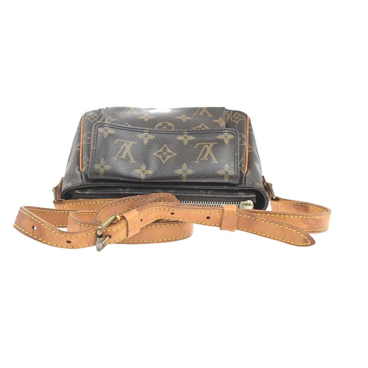 LOUIS VUITTON Viva Cite PM Shoulder Bag Monogram Leather Brown M51165 72MA425