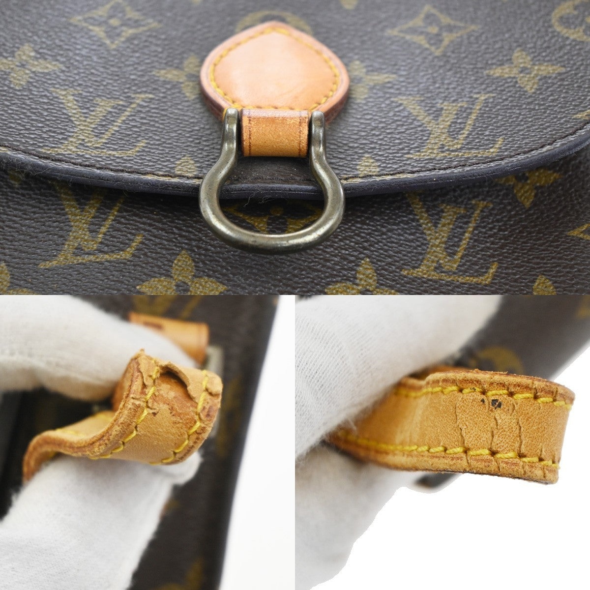 LOUIS VUITTON Mini Saint Cloud Shoulder Bag Monogram Leather BN M51244 35KP461