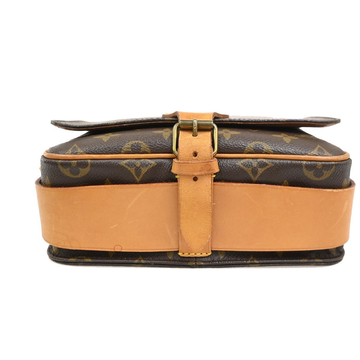 LOUIS VUITTON Cartouchiere MM Shoulder Bag Monogram Leather Brown M51253 16PA049