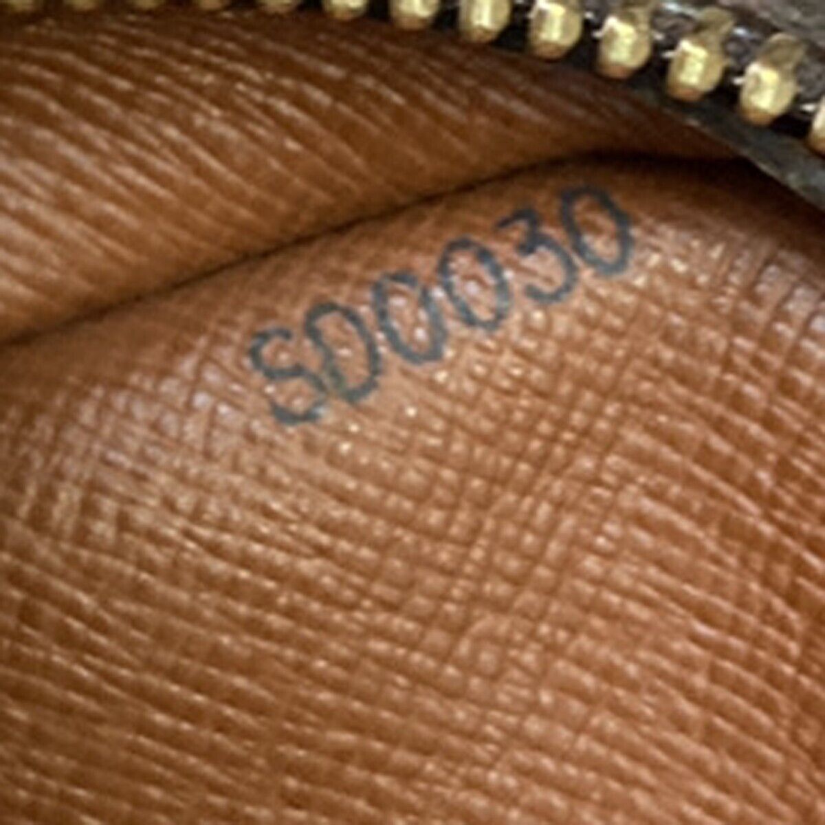 LOUIS VUITTON Danube Shoulder Bag Monogram Leather Brown France M45266 86ED601