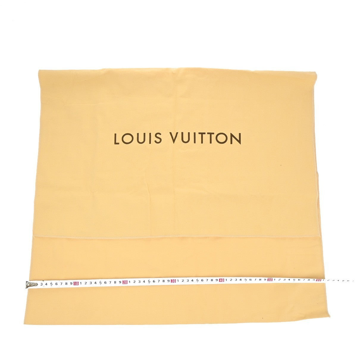 LOUIS VUITTON Logo 10 Set Dust Bag Drawstring Canvas Cotton Beige Brown 09KP045