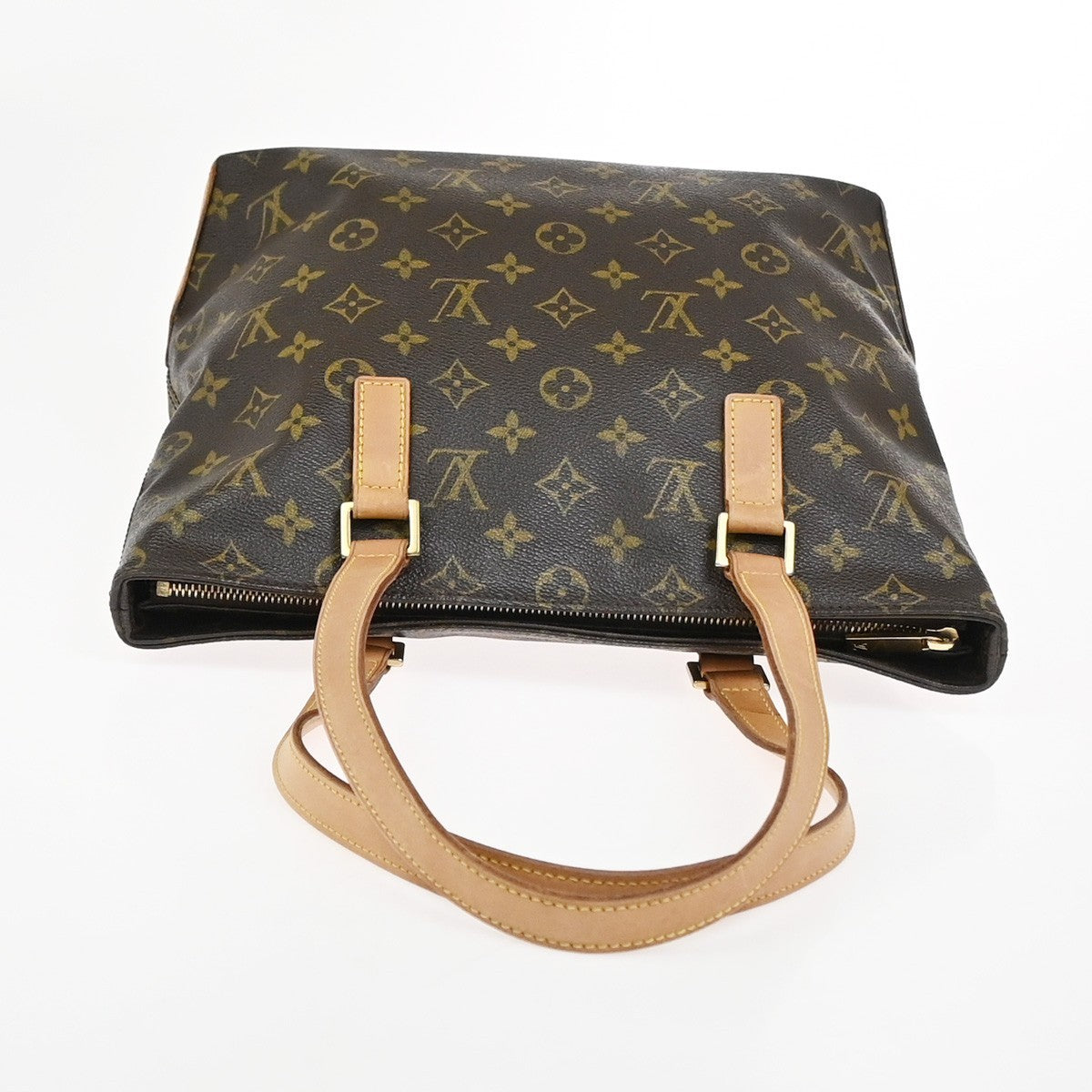 LOUIS VUITTON Cabas Piano Shoulder Bag Monogram Leather Brown M51148 16YJ022