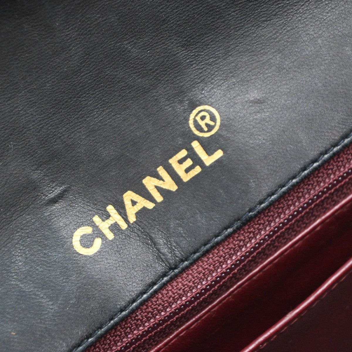 CHANEL CC Diana Matelasse 22 Chain Shoulder Bag Leather Beige Vintage 880RP112