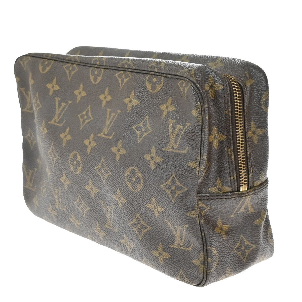 LOUIS VUITTON Trousse Toilette 28 Clutch Hand Bag Monogram Brown M47522 67EG335