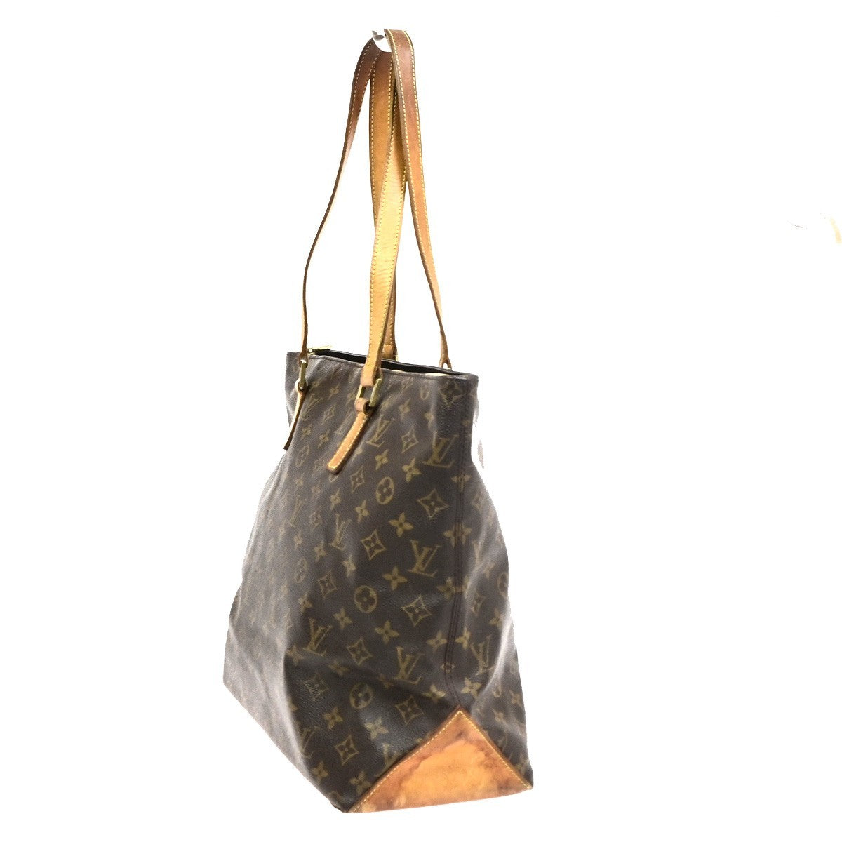 LOUIS VUITTON Cabas Mezzo Shoulder Bag Monogram Leather Brown M51151 34CB044