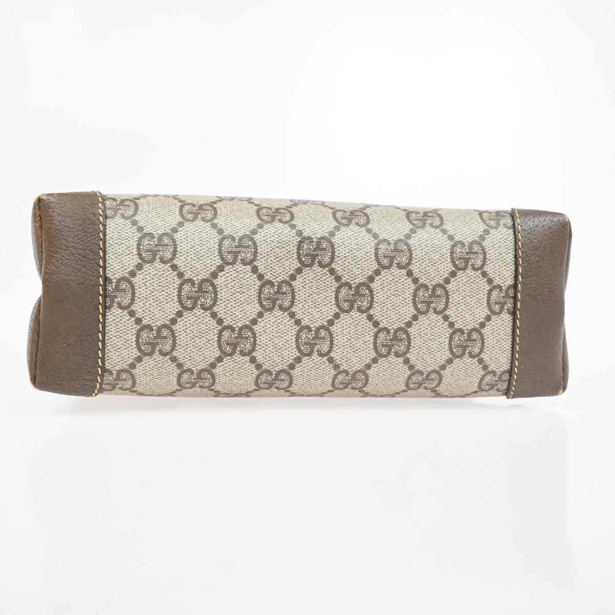 GUCCI GG Pattern Shoulder Bag PVC Leather Brown Italy GHW 38TA614