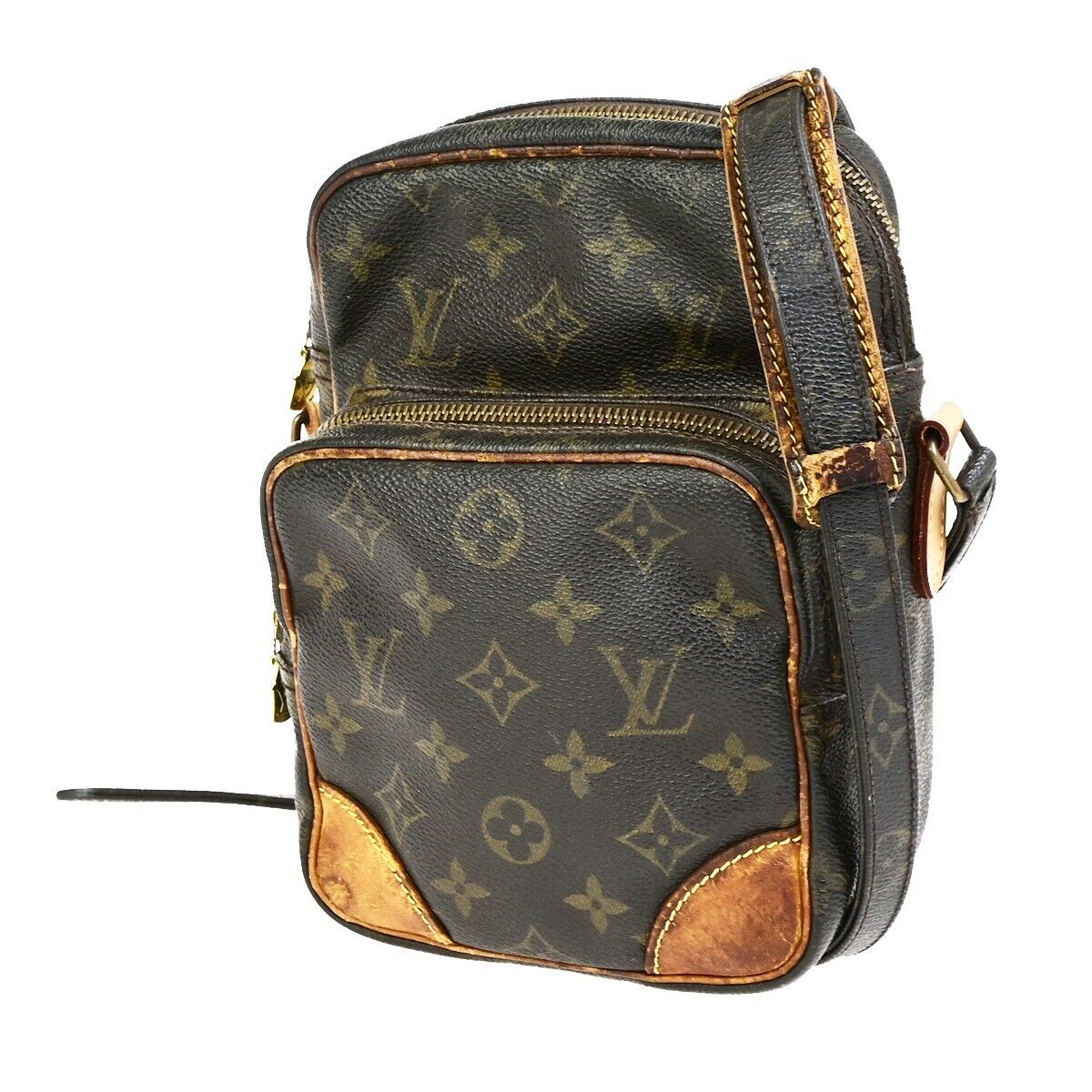 LOUIS VUITTON Amazon Crossbody Shoulder Bag Monogram Leather BN M45236 62FB192