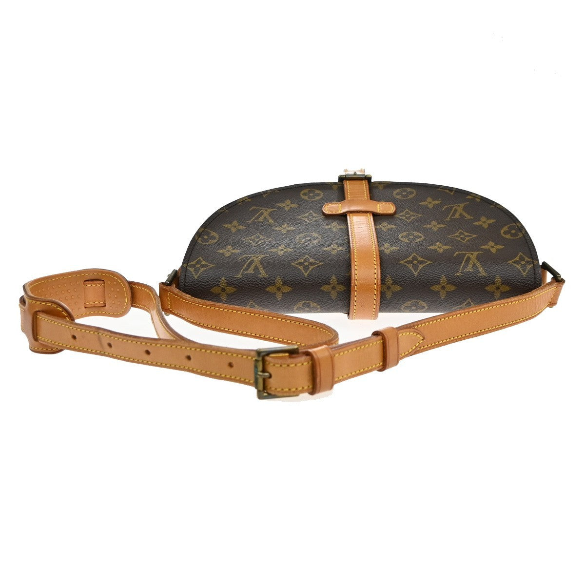 LOUIS VUITTON Chantilly GM Shoulder Bag Monogram Leather Brown M51232 81SA010