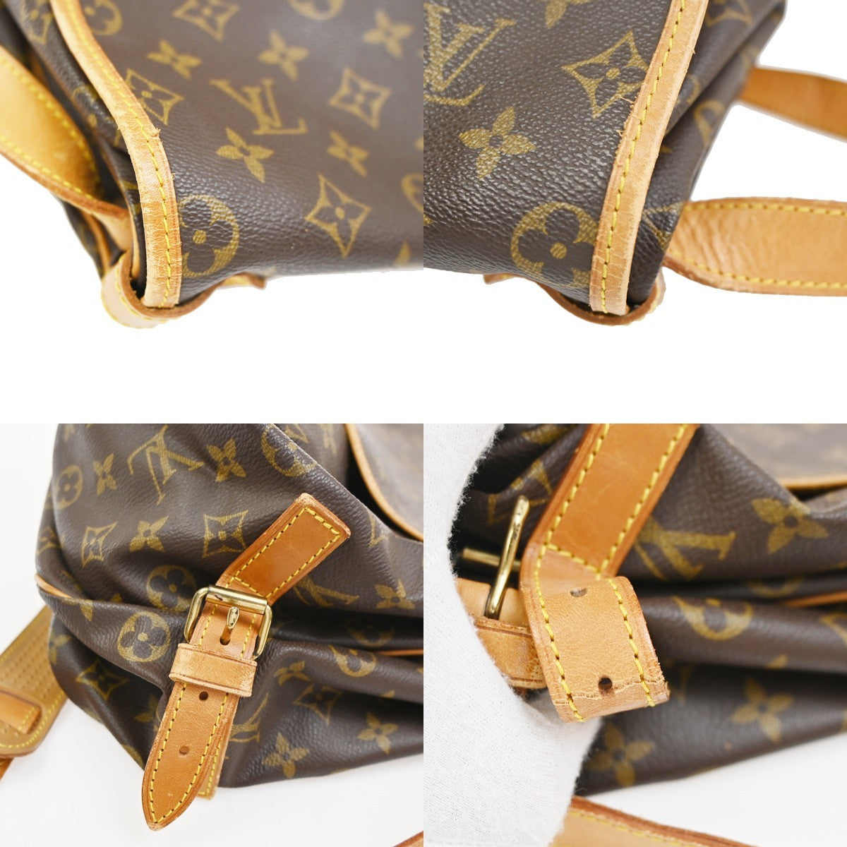 LOUIS VUITTON Saumur 35 Shoulder Bag Monogram Leather BN France M42254 79CA787