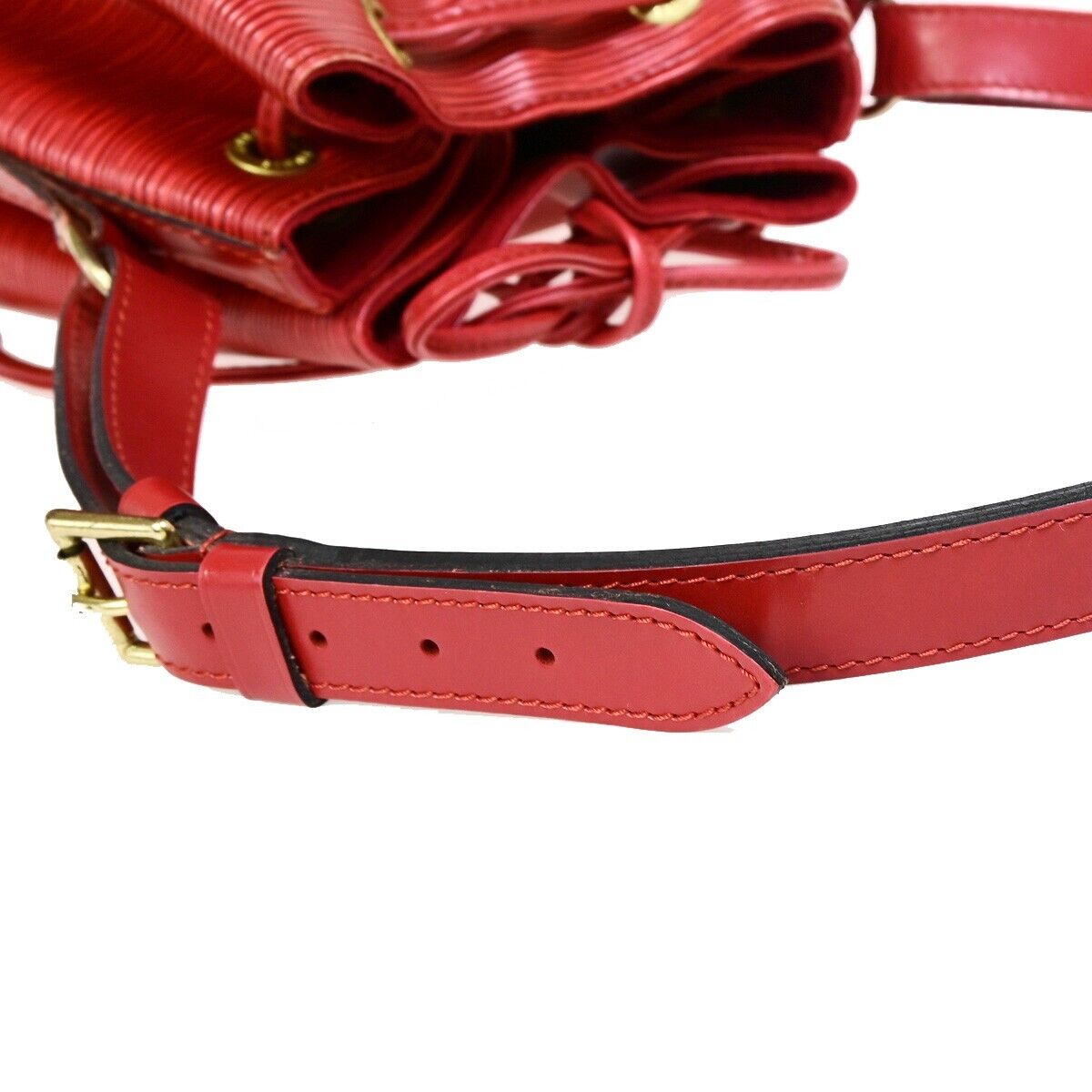 LOUIS VUITTON Noe GM LV Drawstring Shoulder Bag Epi Leather Red M44007 35EB655