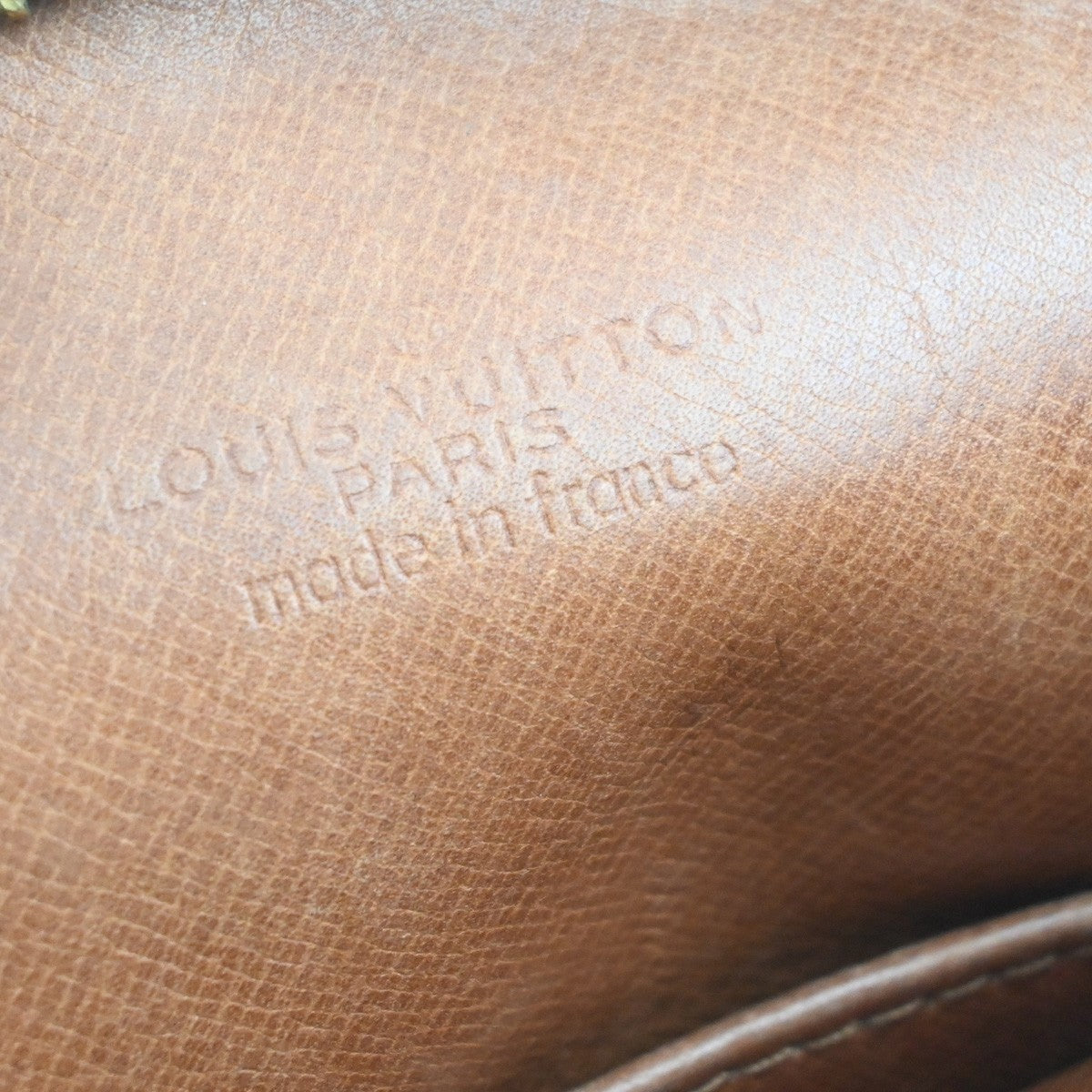 LOUIS VUITTON Danube Shoulder Bag Monogram Leather Brown France M45266 66MA536