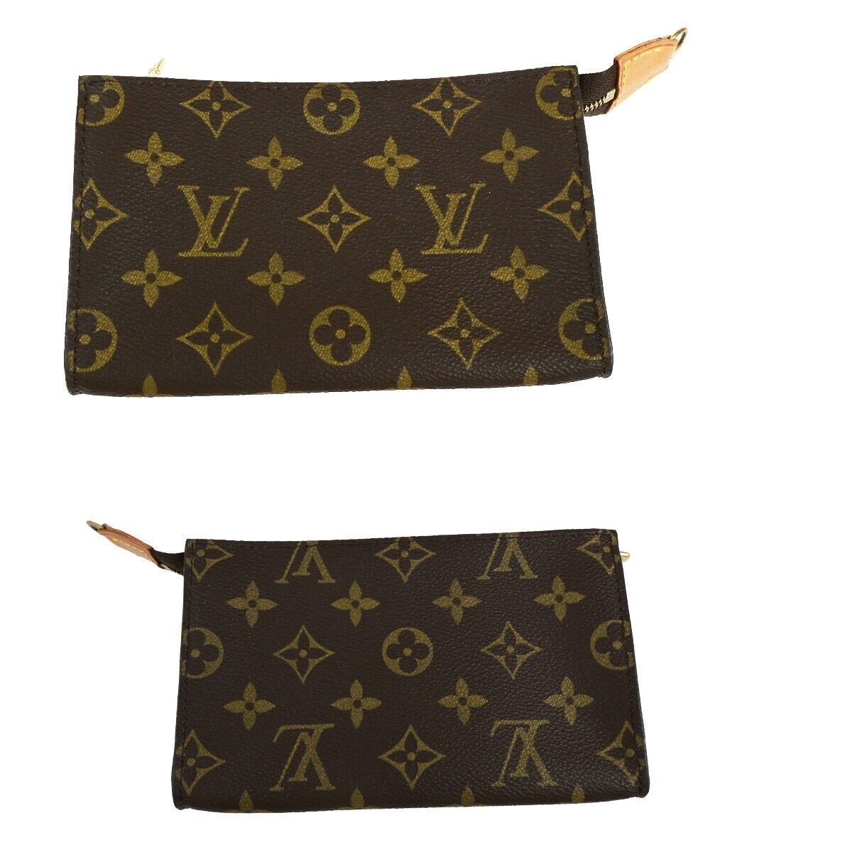LOUIS VUITTON BUCKET PM Shoulder Tote Bag Monogram Leather Brown M42238 70ED233