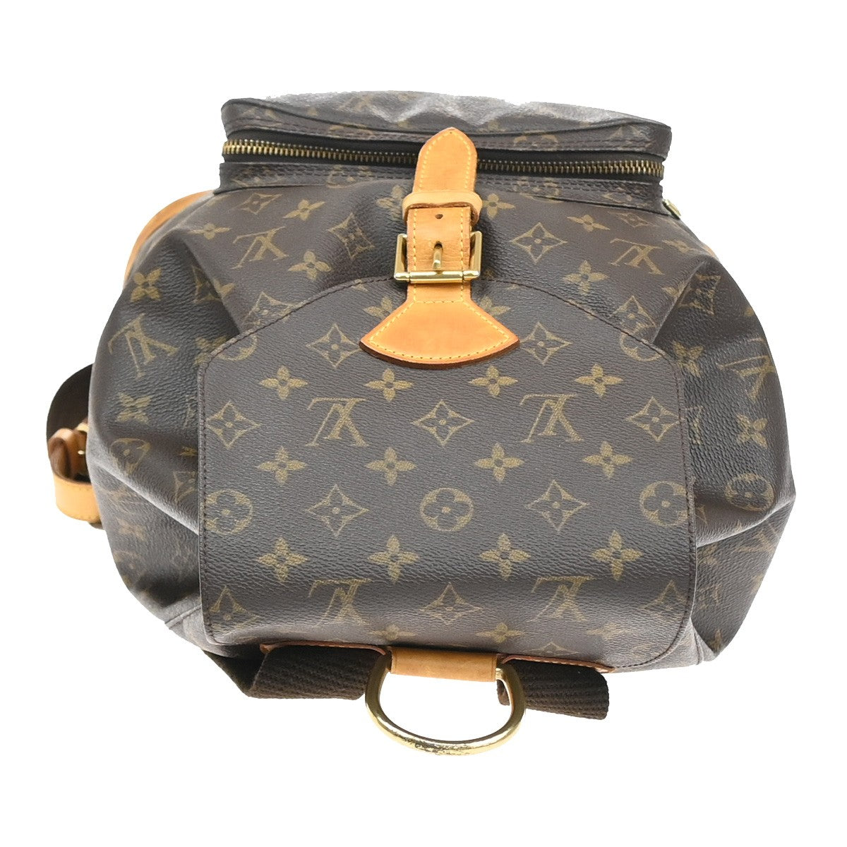 LOUIS VUITTON Montsouris GM Backpack Bag Monogram Leather Brown M51135 59KA641