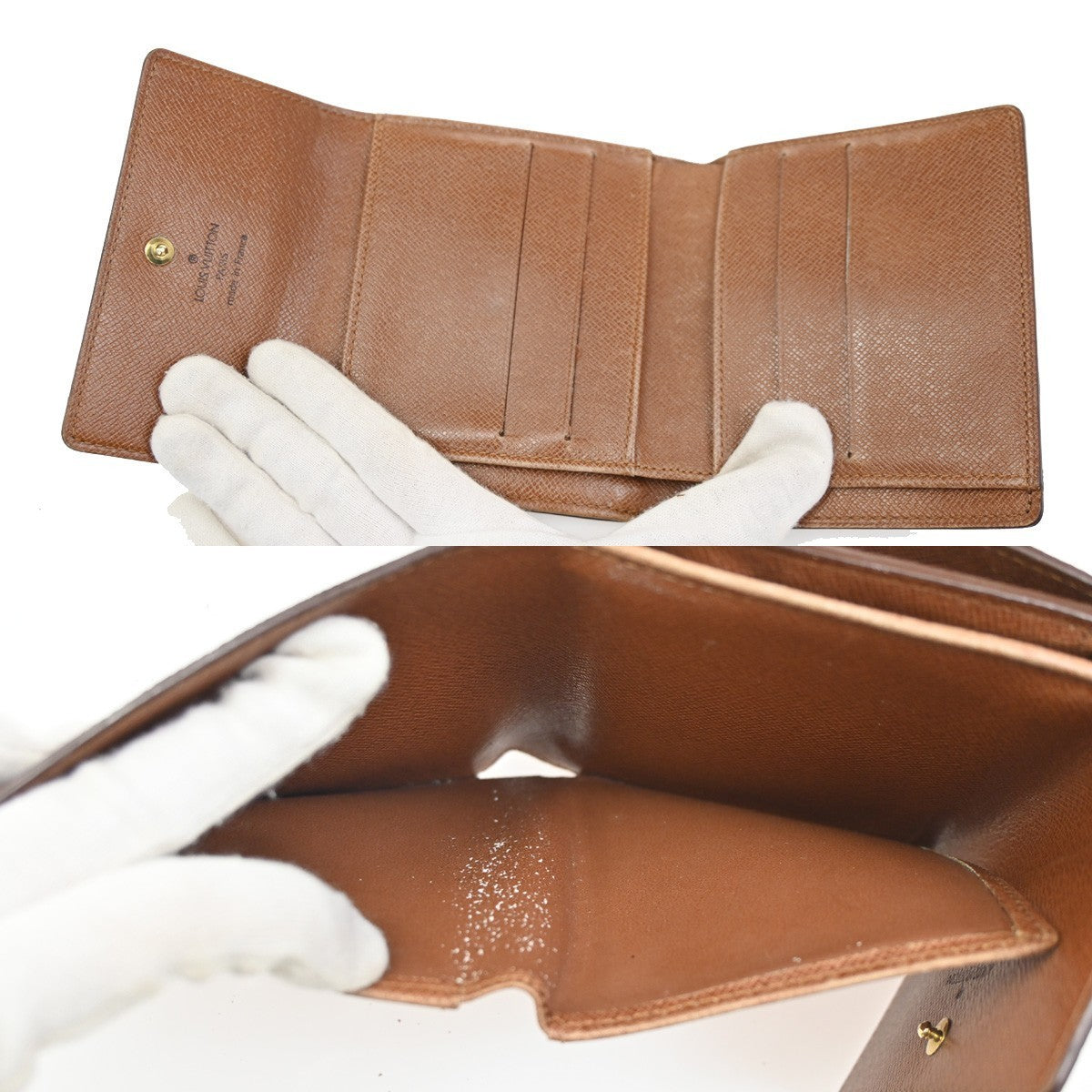 LOUIS VUITTON Porte Monnaie Billet Carte Credit Wallet Monogram M61652 66KC308