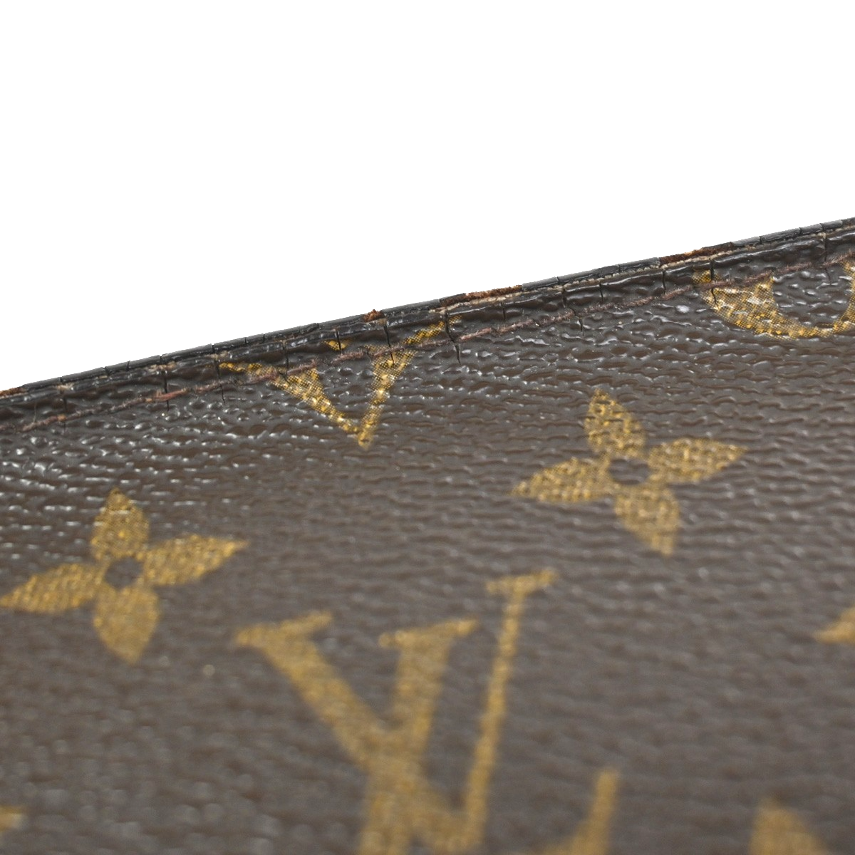 LOUIS VUITTON Orsay Clutch Hand Bag Monogram Leather Brown France M51790 07YJ027