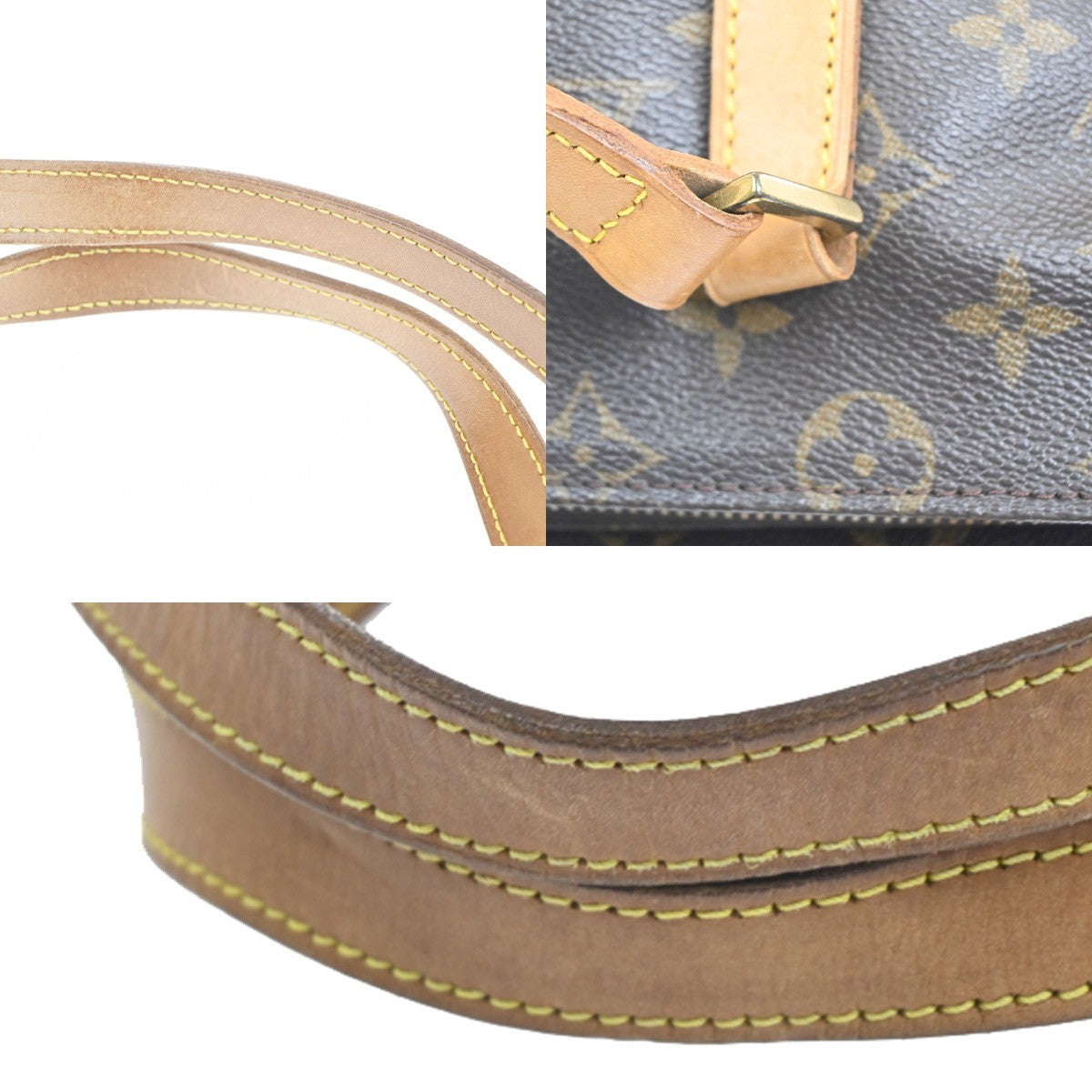 LOUIS VUITTON Cabas Piano Shoulder Bag Monogram Leather BN France M51148 76KC831