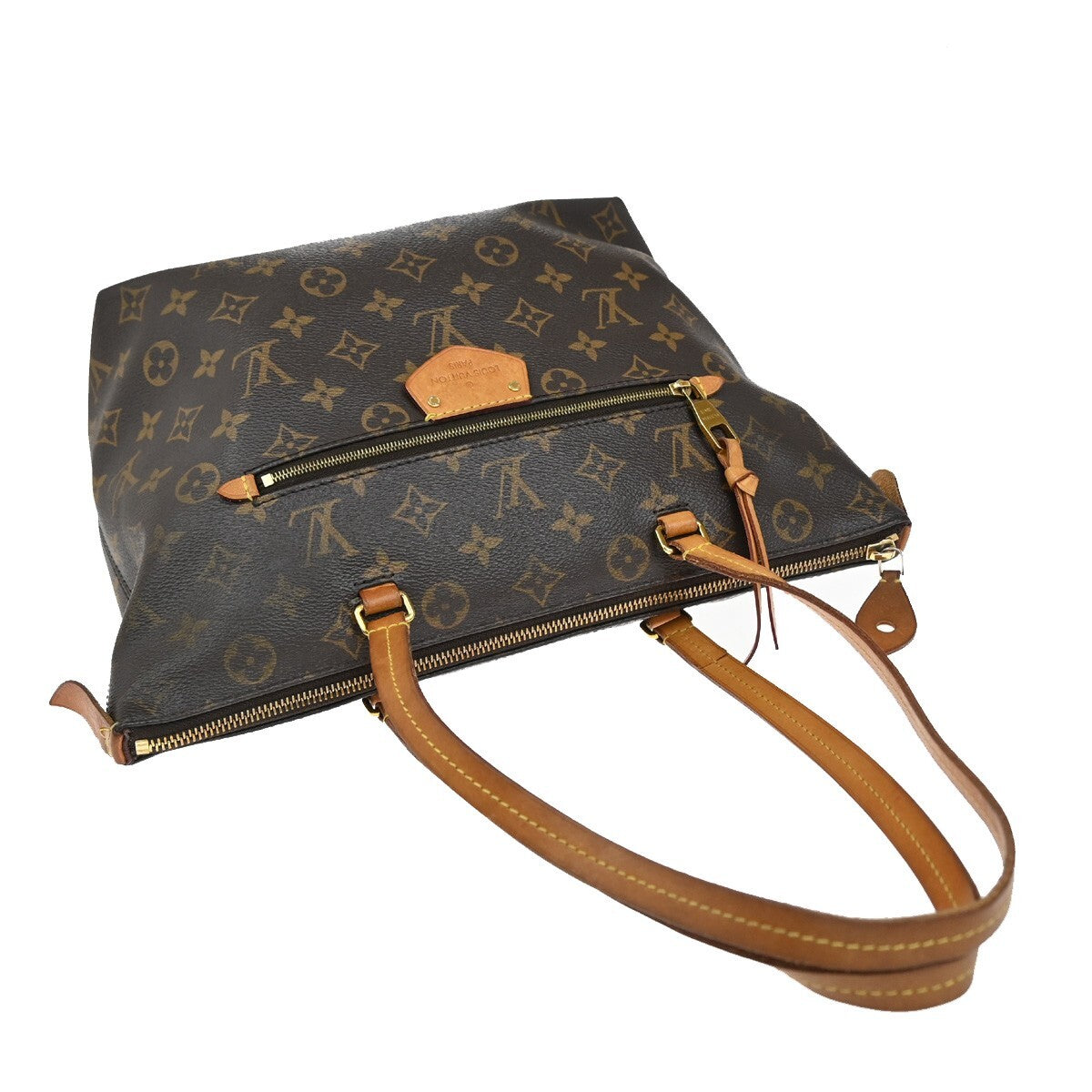 LOUIS VUITTON LV Iena PM Shoulder Bag Monogram Leather Brown M42268 11EE189